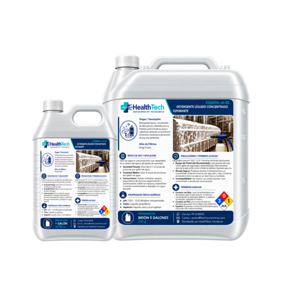 Detergente Liquido Concentrado Espumante