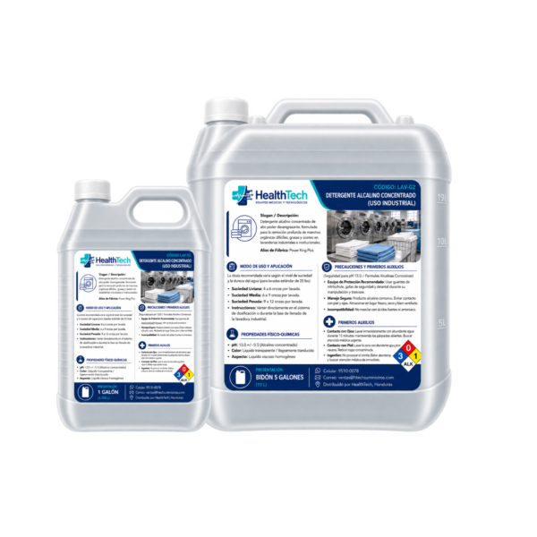 Detergente Alcalino Concentrado para Lavado Industrial